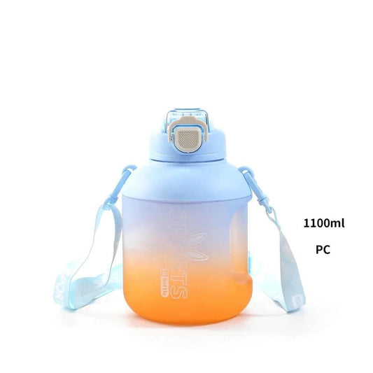 Stylish tumbler sipper water-bottle for all (1100ml - Blue) - HalfPe