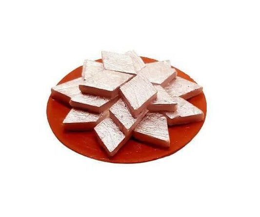 Kaju Katli Miniature Food Fridge Magnet - HalfPe