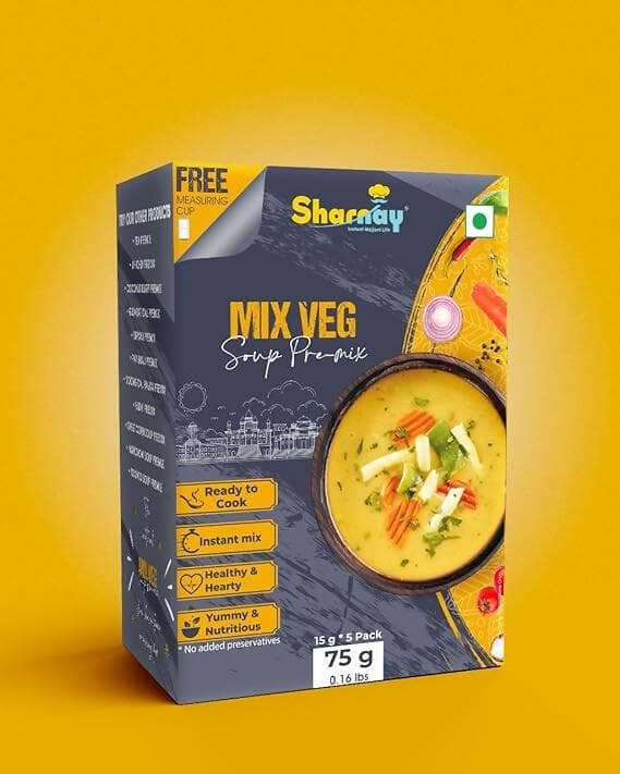 Sharnay Ready To Cook Instant mix veg soup premix (pack of 2) - HalfPe