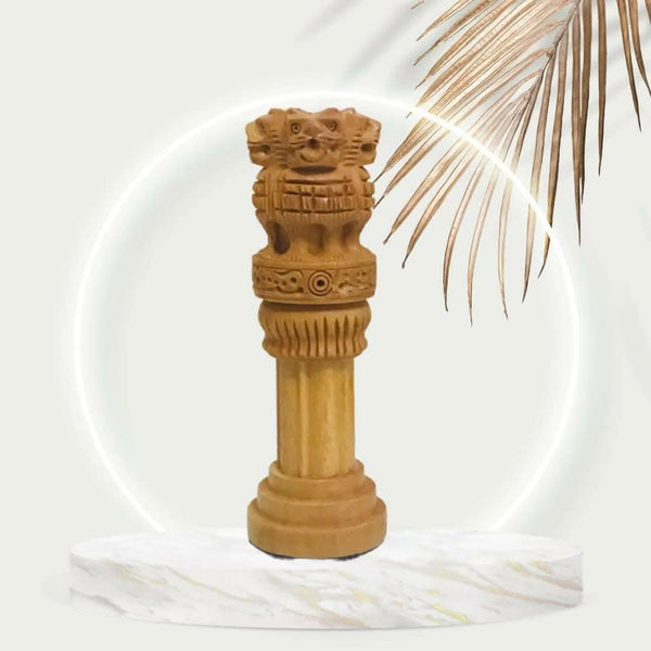 santarms Wooden Ashoka Pillar - HalfPe