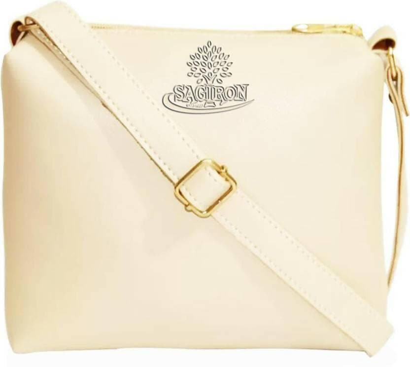 Beige Girls Sling Bag - HalfPe