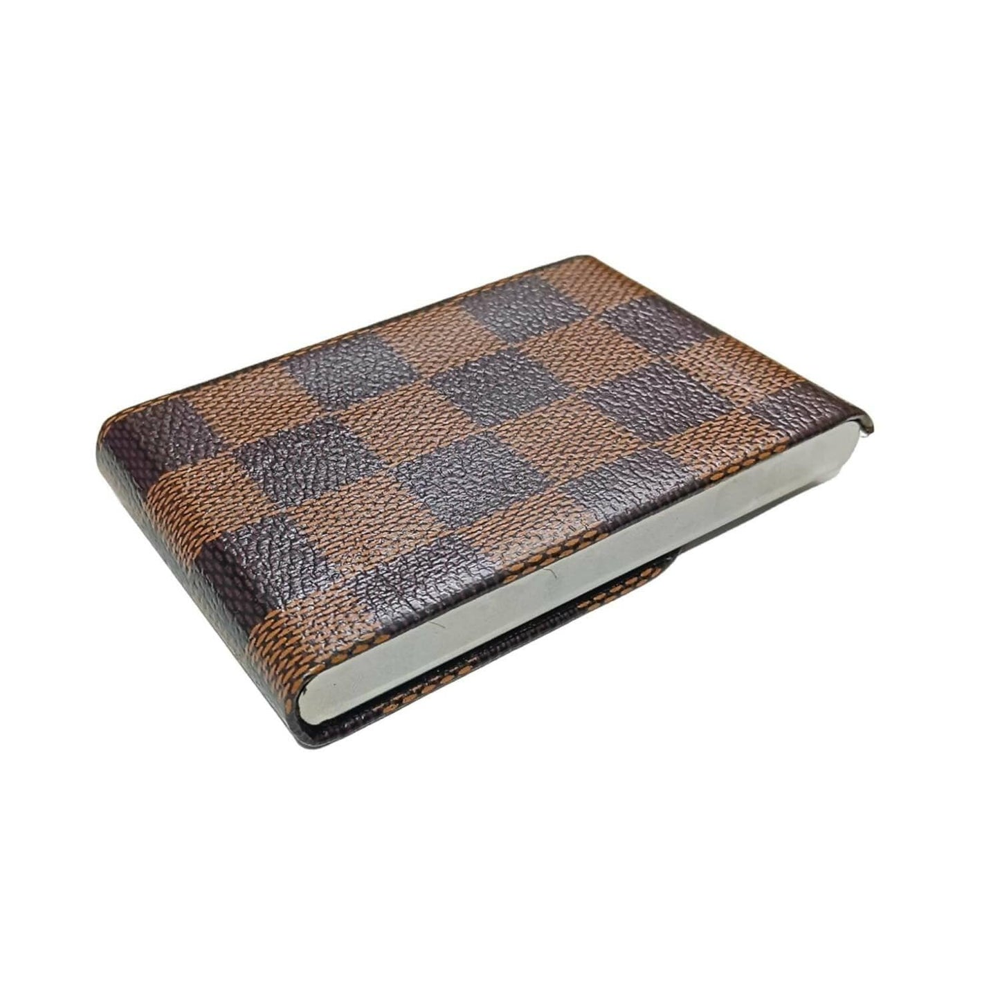 VL check Rock Card holder (Brown) - HalfPe