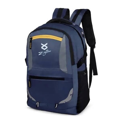 Laptop Backpack Classic Style With Laptop Sleeve And Added Durability (Navy Blue)  - HalfPe