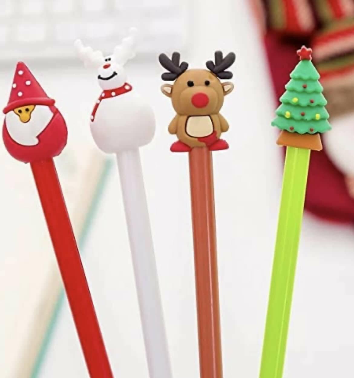 Le Delite Santa Claus - Stationery Combo with Diary Pen Pencil Eraser - HalfPe