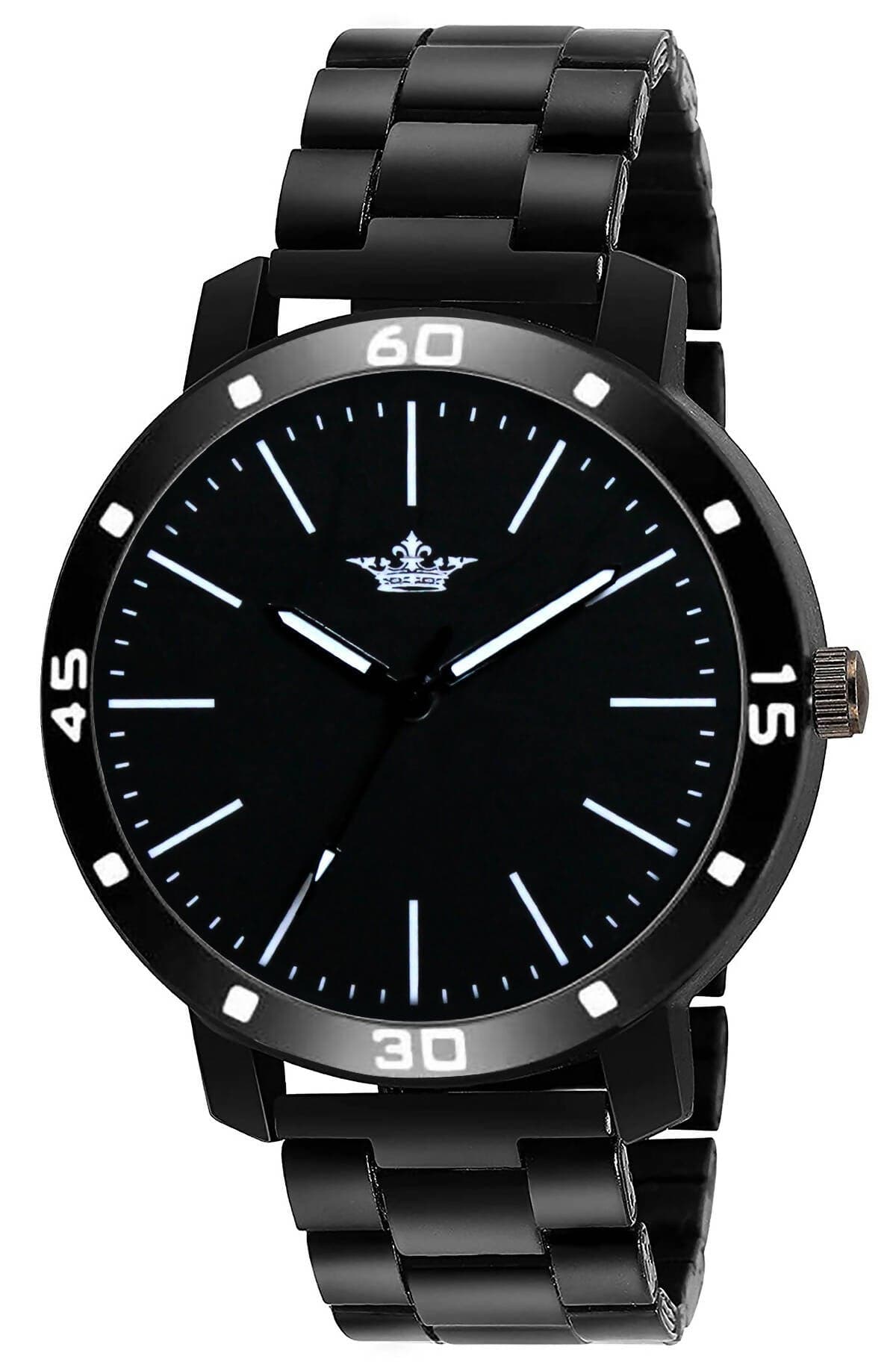 LOREM Black Dark Edition Analog Watch For Men LR112 - HalfPe