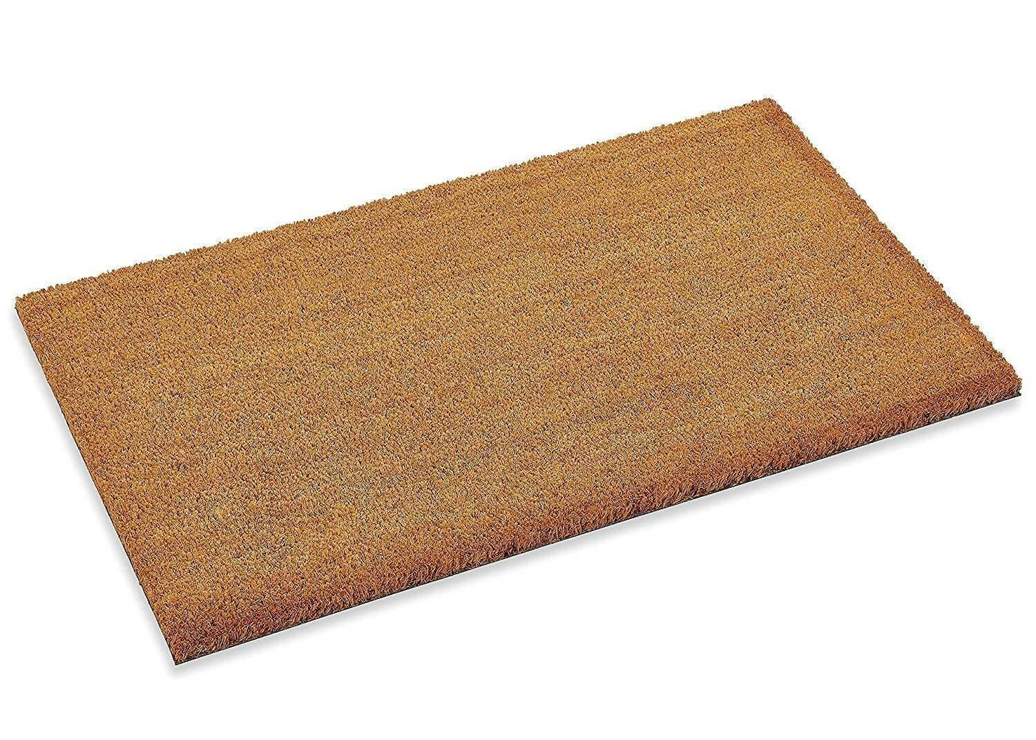 Mats Avenue Natural Heavy Duty Pure Coir Door Mat (35 X 60 CM) - HalfPe