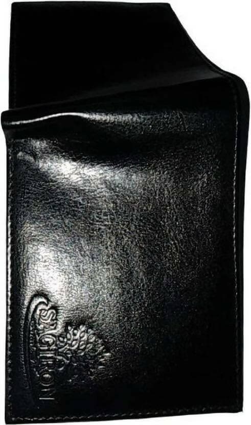 SAGIRON Men Casual Black Artificial Leather Wallet (6 Card Slots) - HalfPe