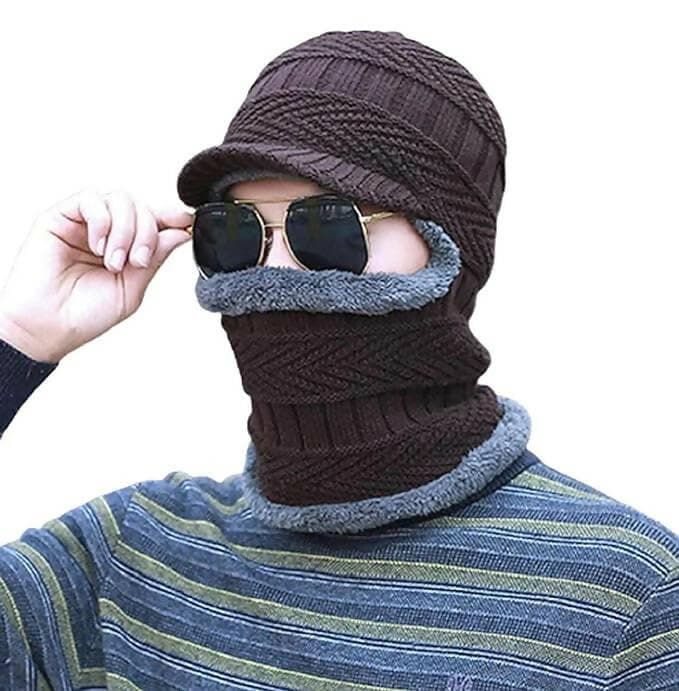 Men's & Women's Fleece Windproof Multi Functional Winter Face Mask - HalfPe