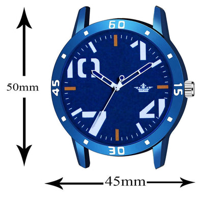 LOREM Blue Professional Look Analog Watch For Men LR59 - HalfPe