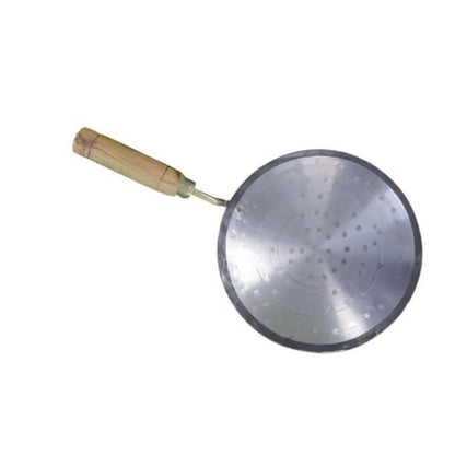 SHINI LIFESTYLE Stainless Steel Bhagona with Loha Tawa ( 21cm) - HalfPe