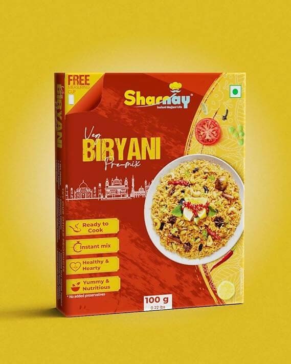 Sharnay Ready To Cook Veg Biryani Premix (pack of 2) - HalfPe