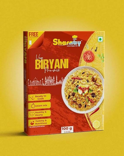 Sharnay Ready To Cook Veg Biryani Premix (pack of 2) - HalfPe