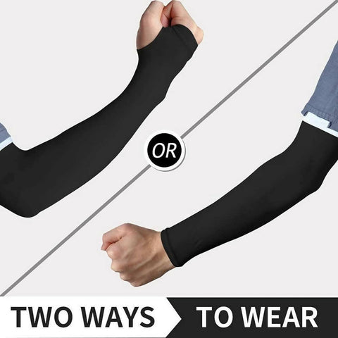 SENECIO UV Sun Protection Arm Sleeves for Men & Women (Pack of 6) - HalfPe