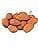 MANTOUSS Happy Diwali Dry Fruit Red Designer Potli-Almond + Happy Diwali Greeting Card - HalfPe