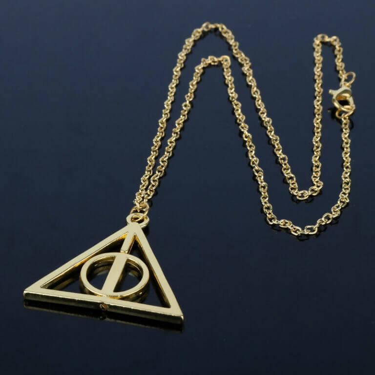 Pinapes Harry Potter Necklace for Girls Famous Harry Potter Deathly Hallows Pendants for Girls - HalfPe