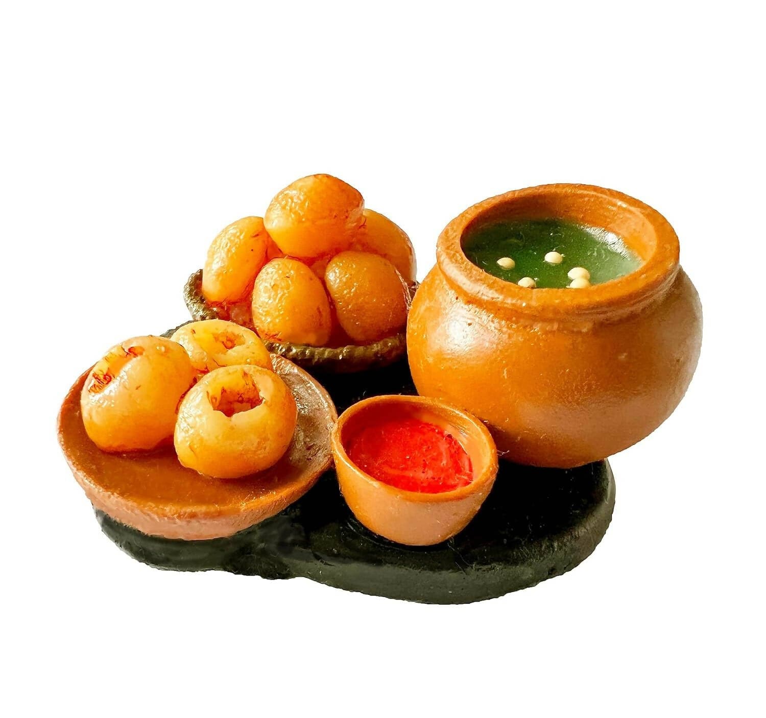 Pani Puri Miniature Food Fridge Magnet - HalfPe