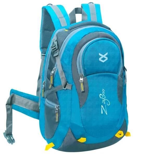 Laptop Backpack Nylon Travel Water Resistant Slim Durable Computer Book Bag Tracking (Sky Blue)  - HalfPe