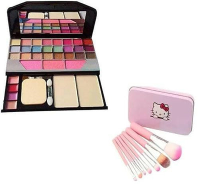 TYA Eyeshadow with Hello Kitty Makeup Brushes. - HalfPe