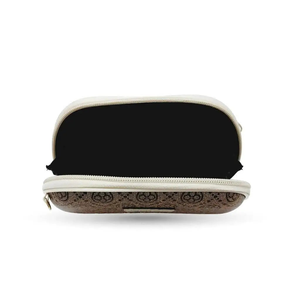 Fashion Street FS Forever Young Beauty Bag (Oval Brown) - HalfPe