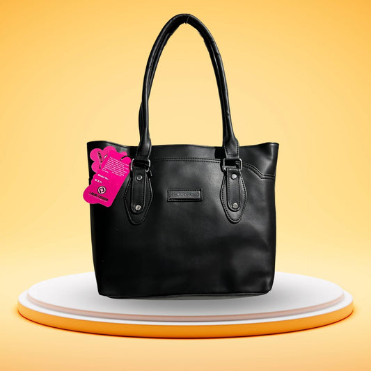 Ladies Purse Handbag (Black) - HalfPe