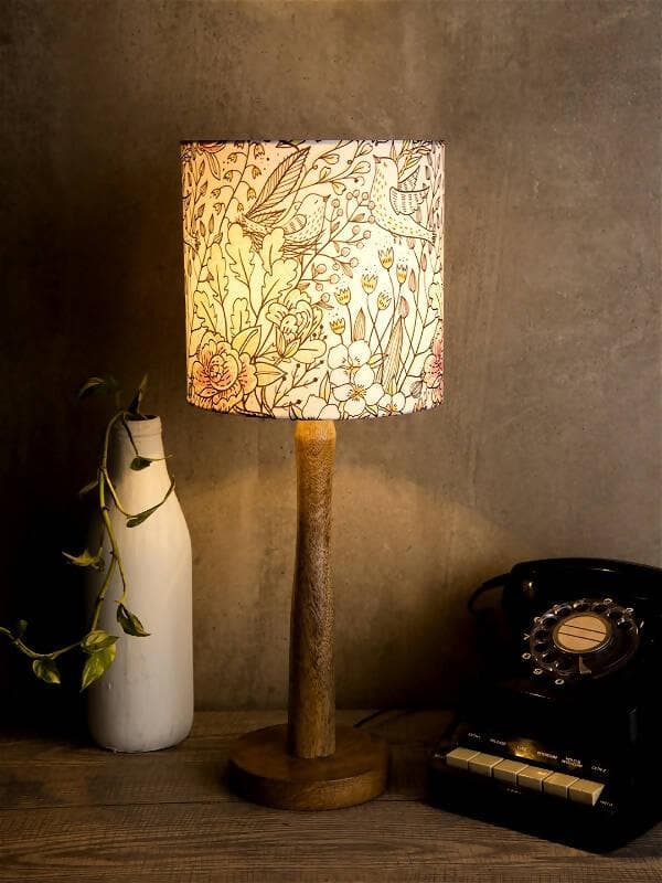 Spring Leaves Wooden Lamp - HalfPe