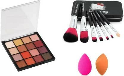 Bingeable HRK-102(1) Mini Eye Shadow Palette & Professional Makeup Brush - HalfPe