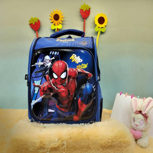 A Fancy 3D Cartoon Design School Bags For Girls And Boys (BLUE) - HalfPe