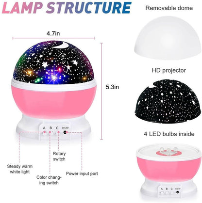 Star Master Galaxy Night Projector Lamp - HalfPe