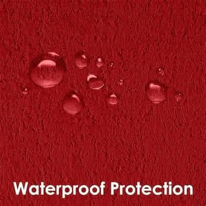 Mattress protector maroon waterproof cover for double bed (78 x 72 inch) - HalfPe