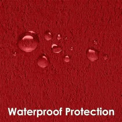 Mattress protector maroon waterproof cover for double bed (78 x 72 inch) - HalfPe