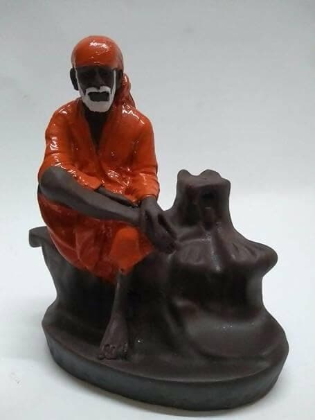 LORD SAI FOUNTAIN Incense Burner with 10 Smoke Backflow Scented Cone Incenses - HalfPe