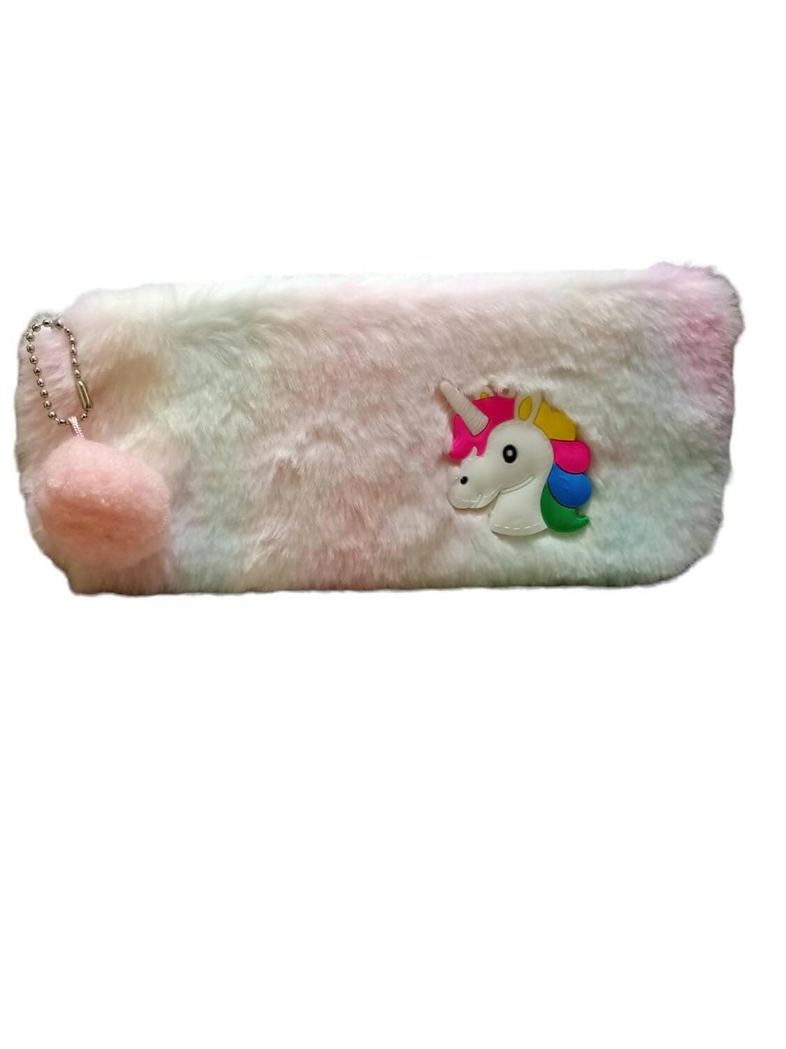 Soft Unicorn Fur Pencil Case Pouch - HalfPe