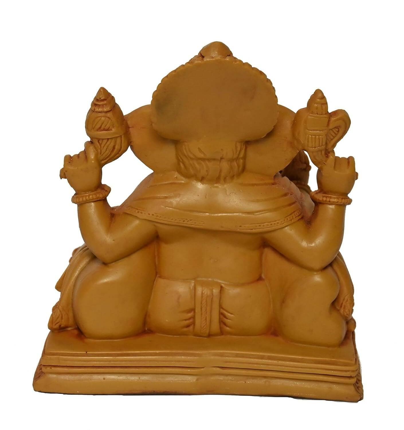 KariGhar Polyresin Aasan Ganesh Ganpati Bappa Idol For Home | Housewarming - HalfPe