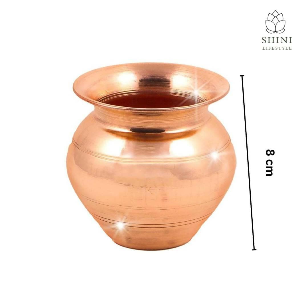 SHINI LIFESTYLE Copper lota, Tambe ka lota, Big lota (8 cm) - HalfPe