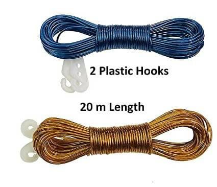 Anti-Rust Wire Rope For Hanging clothes (Pack of 2) - HalfPe