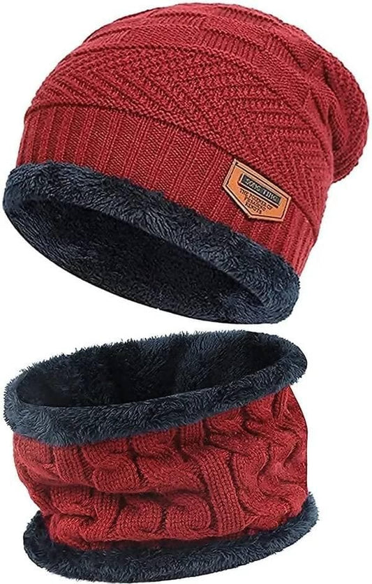 Woven Woolen Cap For unisex (Pack of 2) - HalfPe