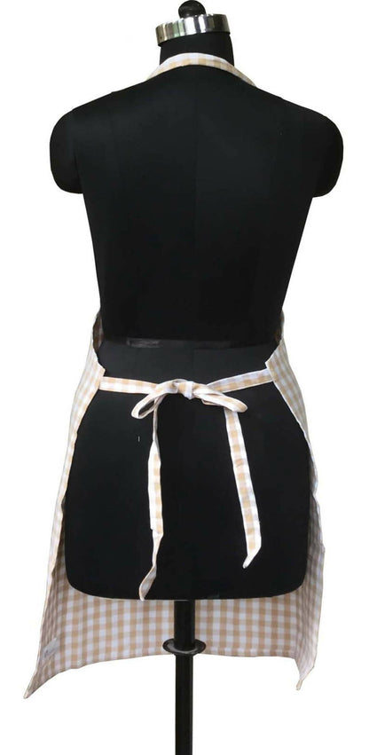 Lushomes Cotton Kitchen Apron, Adjustable Buckle, 64x81cms (unisex) - HalfPe