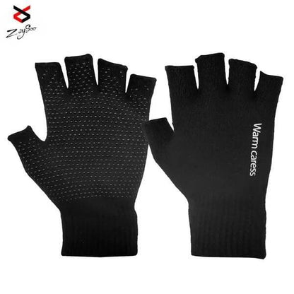 Winter Warm, HALF Thermal Woolen Gloves for Men and Women - HalfPe