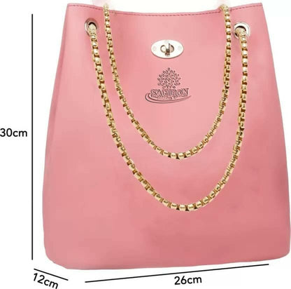 Women Pink Shoulder Bag - HalfPe