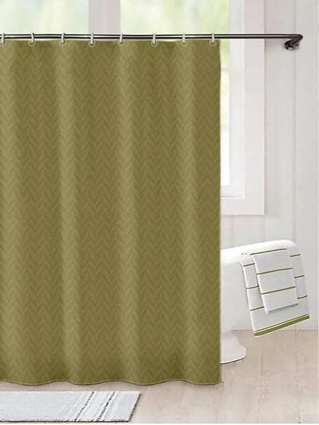 LUSHOMES Chevron Print Shower Curtain - HalfPe