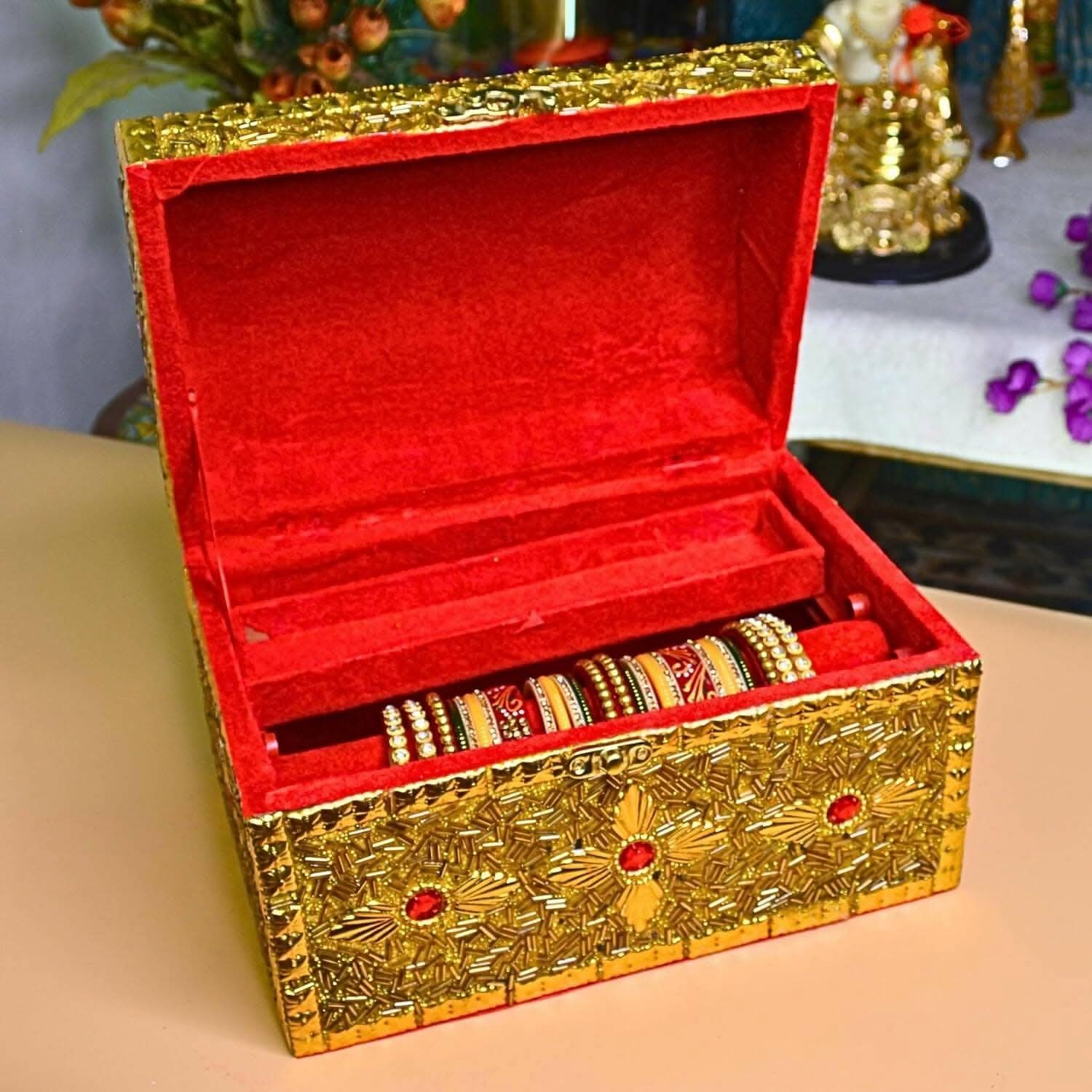 santarms Jewellery, Bangle, Make Up Kit Storage Box - HalfPe