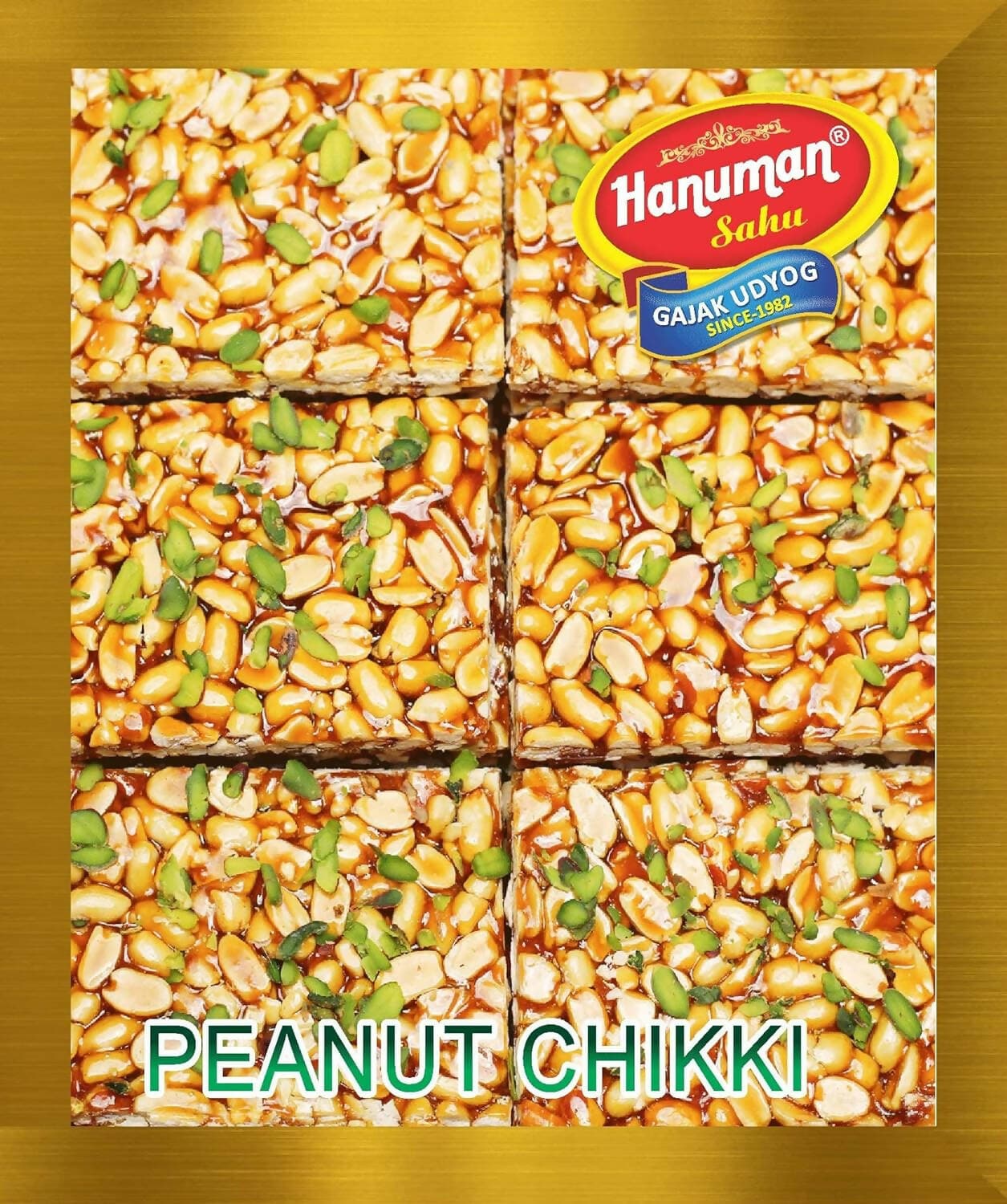 HANUMAN SAHU GAJAK UDYOG Pista Peanut Chikki Homemade Peanut Gajak Soft& Crispy (500GM) - HalfPe