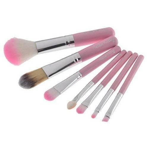 Hello Kitty Makeup Brushes 7pcs with Makeup Blender Puff 6 pcs Combo pack (Set of 13 pcs) - HalfPe