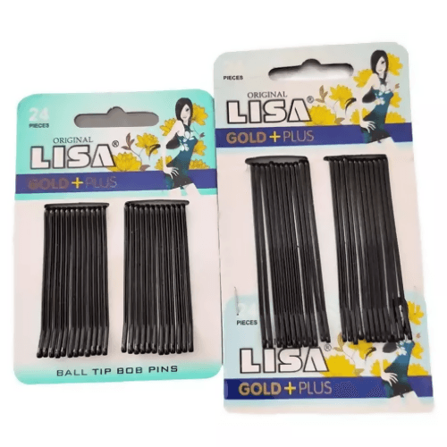 SENECIO 48Pcs Black Metal Bobby Pins Bun Maker Hair Slides Barrettes Clips For Girls & Women SET Style A&B - HalfPe