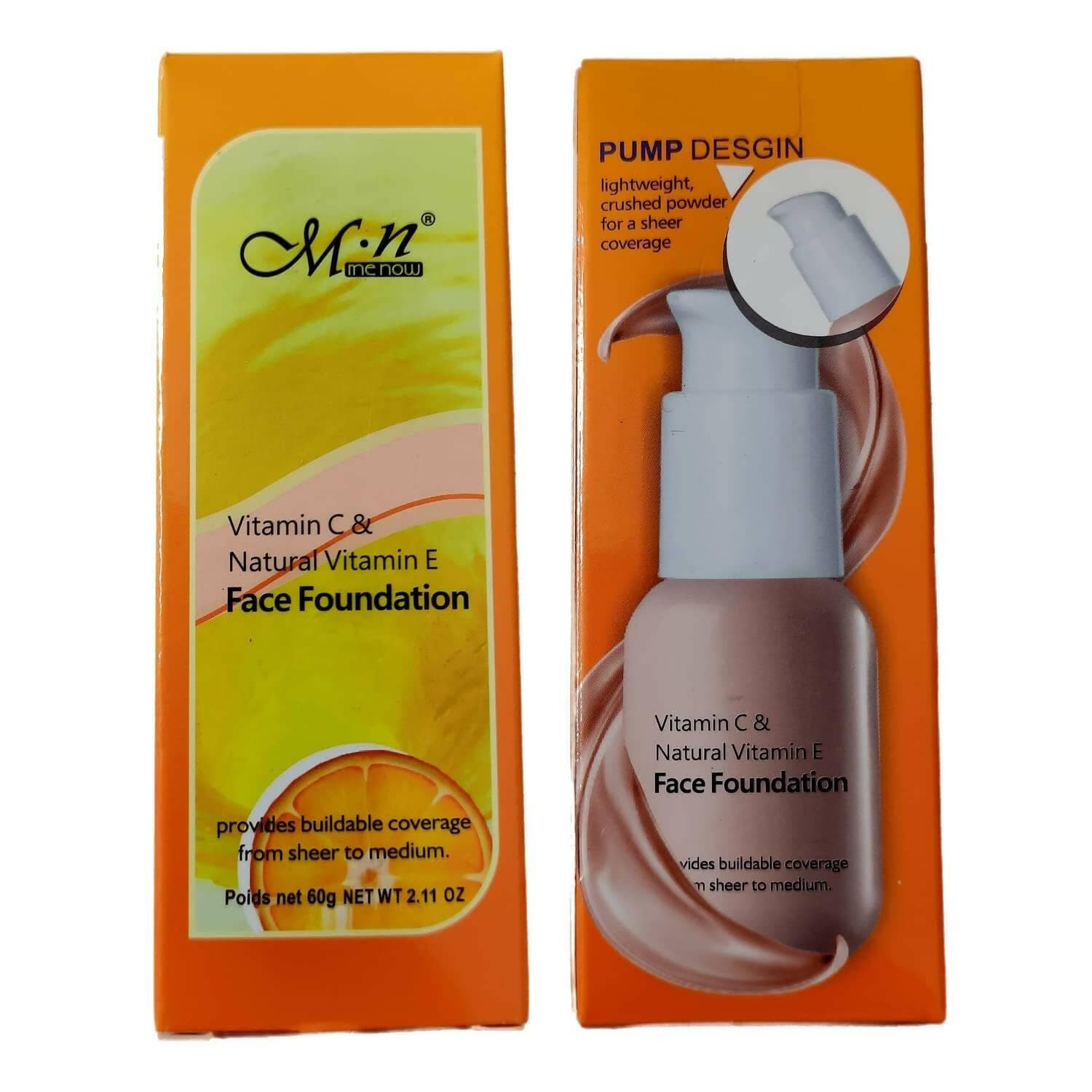 SENECIO Me Now Face Foundation with Vitamin C & Natural Vitamin E (60 g) - HalfPe