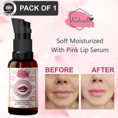 Rabenda present Lip Serum For Shiny and Dry Lips- Ideal for Men and Women (pack of 2 - 30ml) - HalfPe