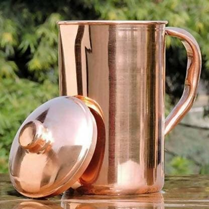 SHINI LIFESTYLE Copper Jug Set and Premium quality steel Glass set (Pack of 7) - HalfPe