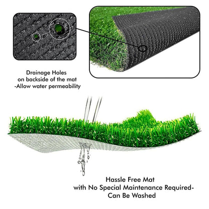 Mats Avenue Artificial Grass Mat Carpet for Balcony (25x60 CM) - HalfPe