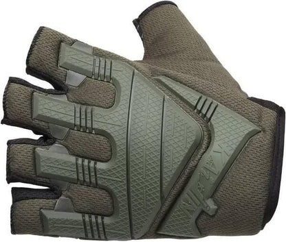 Half Military green Glove M Riding Gloves (Green) - HalfPe