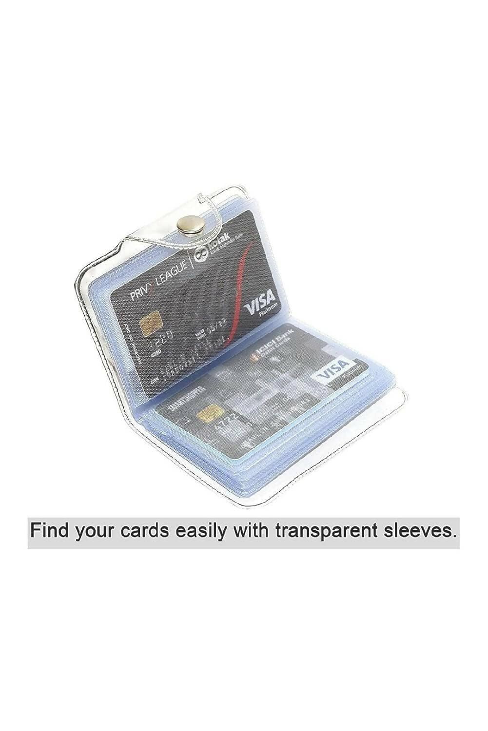 Transparent Card Holders (Pack of 3) - HalfPe